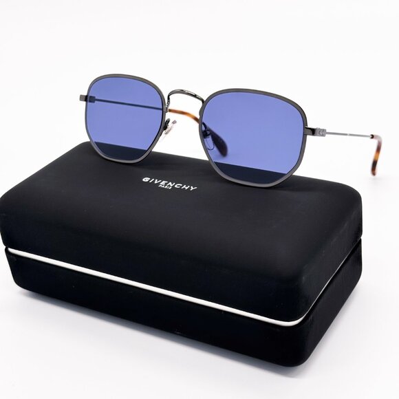 NEW GIVENCHY GV7147/S 0V81 KU BLUE UNISEX SUNGLASSES GIVENCHY - Picture 1 of 9